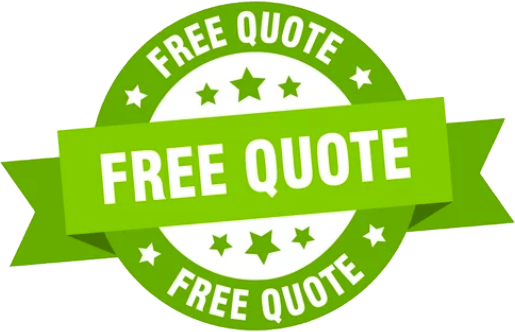 NiagaraDoorServices green badge with text ‘Free Quote’ offering complimentary estimates for garage door installation and repair services.