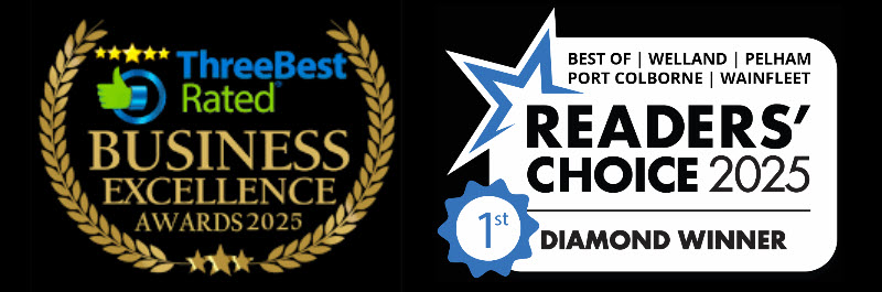 2025 awards NiagaraDoorServices awarded ThreeBestRated Business Excellence 2025 and Readers’ Choice Diamond Winner for garage door services.
